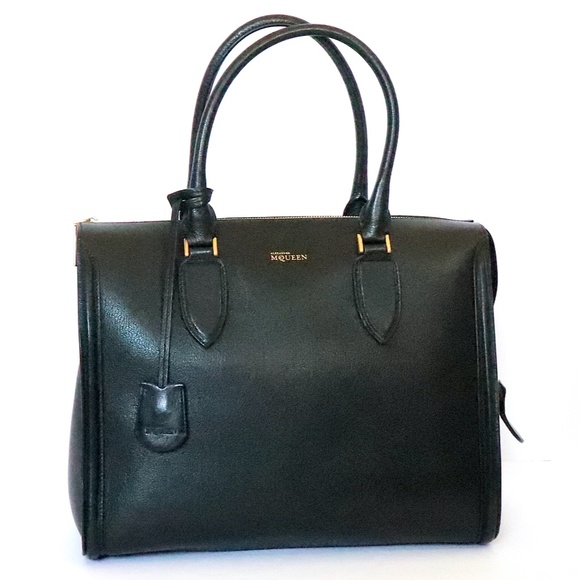 Alexander McQueen Handbags - Alexander McQueen black zip-up 'Heroine' satchel/tote